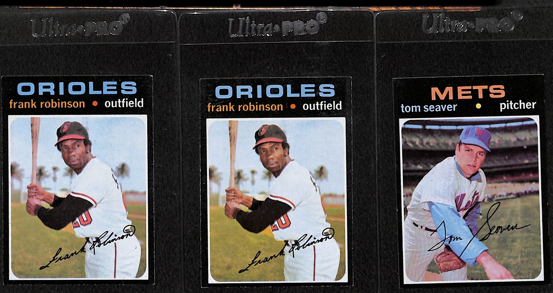 Lot of 15 - 1971 Topps Baseball Cards w. Al Kaline BVG 7.5